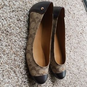 Coach womens size 11 brown flats